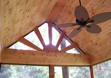 Top of inside od deck